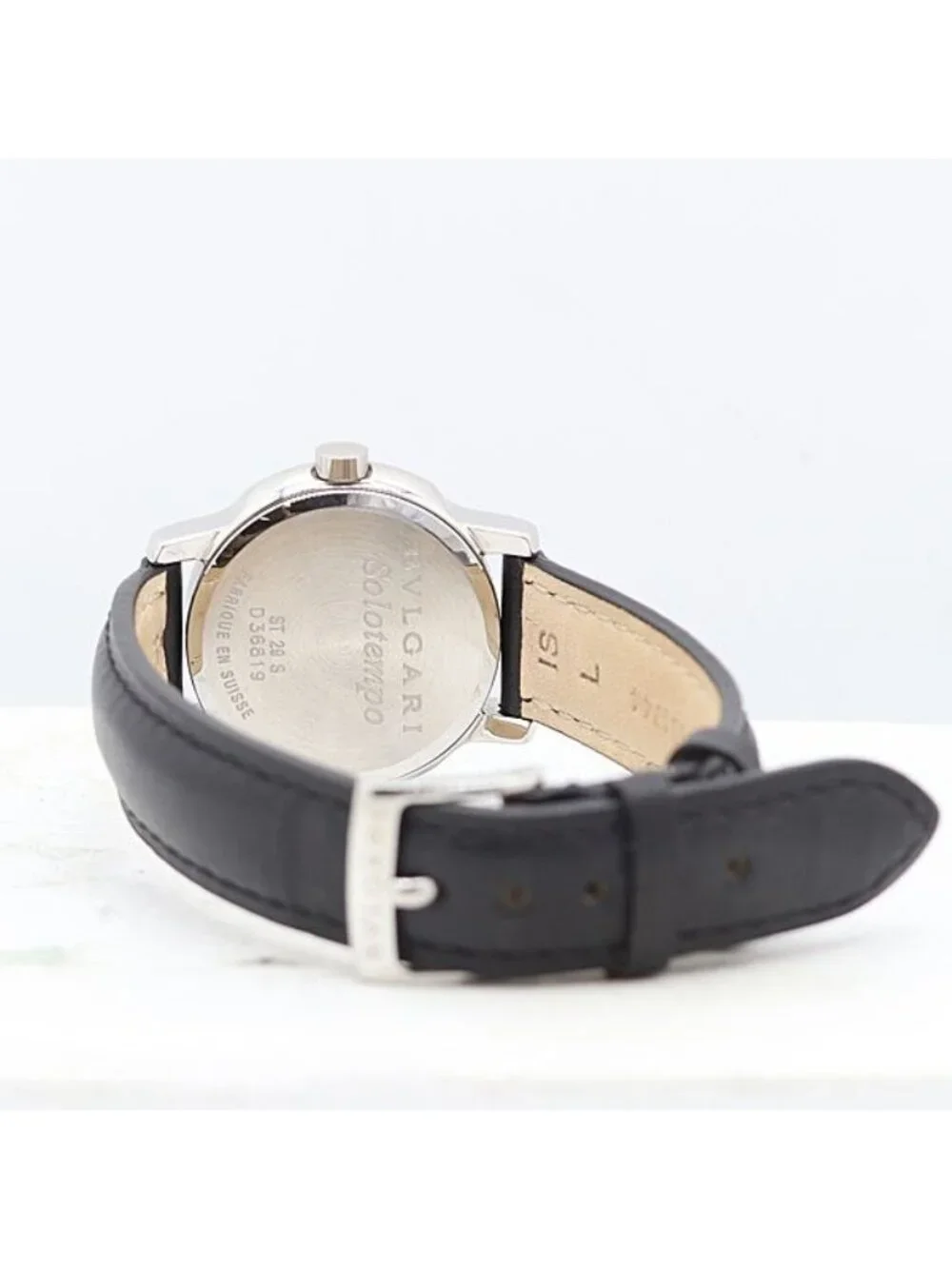 Bvlgari Bulgari Solotempo Quartz Date Black Dial Watch